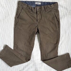 Flag & Anthem Slim Fit Chino Pants Brown Stretch Casual Men’s 33x30